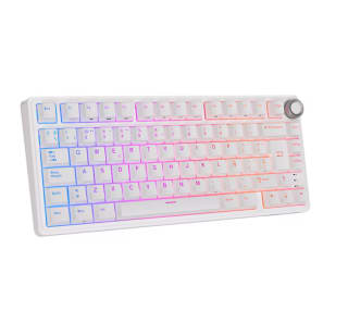 Teclado Royal Kludge RKR75 ISO-ES Hot-Swappable Switch Brown White Edition para Mac y Windows por 34,95€