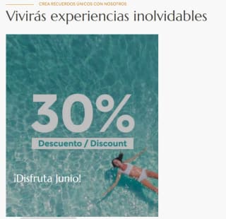 30% dto para reservas en junio en Fairplay