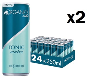 2 Packs de 24 Latas de 25cl de Red Bull Tónica Organics Bio por 13.98€