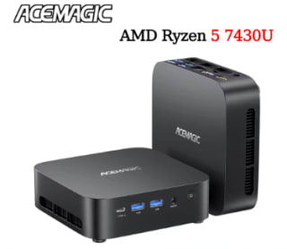 Mini PC ACEMAGIC K1 AMD Ryzen 5 7430U, 16 GB DDR4, 512 GB SSD M.2, Windows 11 Pro por 191,05€