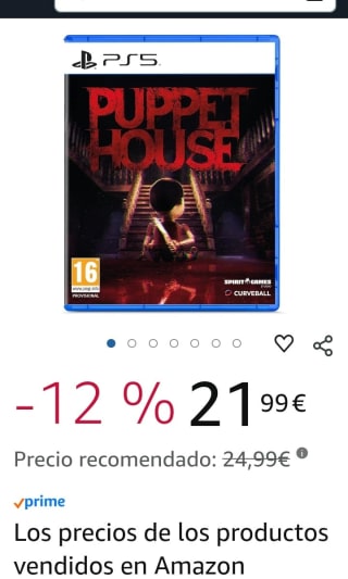 Puppet House PlayStation 5 por 21,99€.