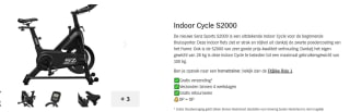 Senz Sports S2000 - Indoor Cycle voor €199 bij de AH