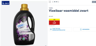 TANDIL Vloeibaar wasmiddel zwart 42 wasbeurten voor €2,49 bij de Aldi
