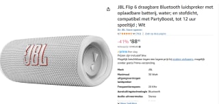 JBL Flip 6 speaker voor €88,95 bij Amazon.