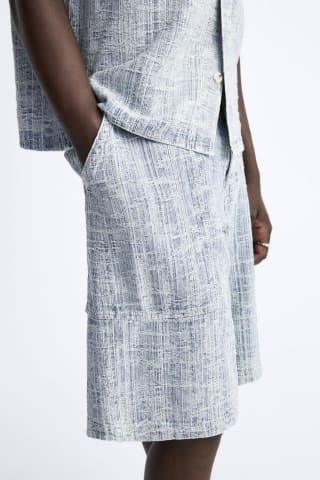 ZARA BERMUDA JACQUARD DENIM por 9,99€