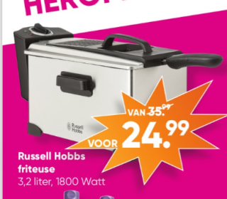 Russell Hobbs Friteuse 3,2 Liter voor €24,99 bij de Big Bazar