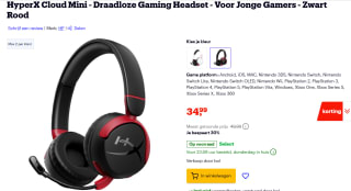 HyperX HyperX Cloud Mini - Wireless over-ear gaming headset voor €34,99 bij Bol
