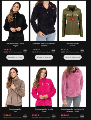 Cortavientos, sudaderas y polares Geographical Norway desde solo 19,50€