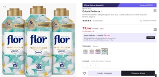 Flor Perfumador Para la Ropa Fragancia Azul, Rosa, Lavanda o Nenuco 3x 720ml, por 6,02€