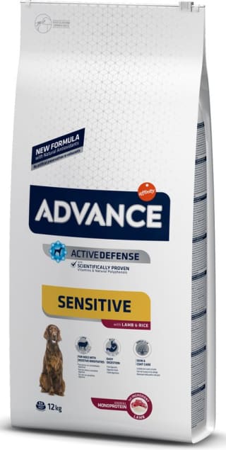 Advance Sensitive Lamb Rice hondenvoer voor €30,68