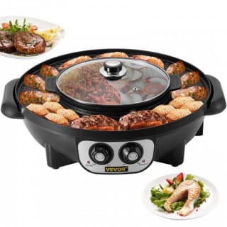 Parrilla Eléctrica Vevor 2 en 1 con olla central a 55,99€