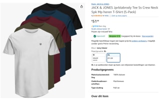 JACK & JONES Shirt 'Brody' in Navy, Kaki, Wijnrood, Zwart, Wit voor €46,89 dmv code bij Amazon