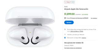 Airpods Apple 2da Gen por $1,899 en Walmart