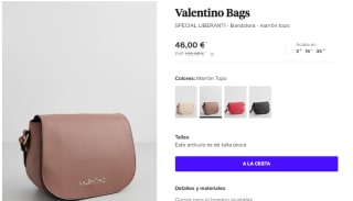 Bolsos y bandoleras Valentino desde solo 29€