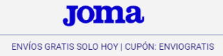 Envío gratis sólo hoy y hasta 70% dto en Joma