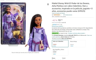 Disney Wish Asha Muñeca con mascota y estrella por 15€