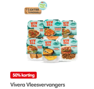 50% korting op alle Vivera Vleesvervangers bij de DekaMarkt