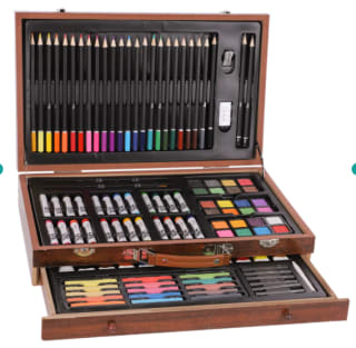 Mallette de création en bois 112 pièces à 19,99€