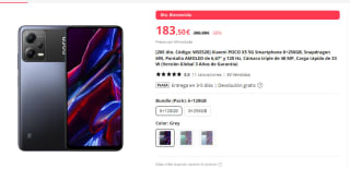 Xiaomi Poco X5 5G Smartphone 8+256GB por 172€