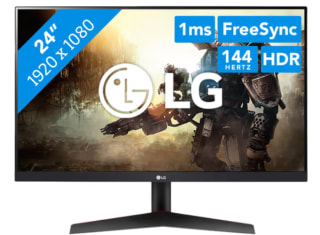 LG 24GN60TP-B.AEU 144 hertz full hd gaming monitor voor €99 bij Coolblue