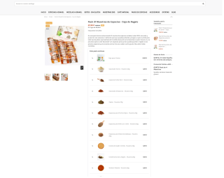 Caja con 31 muestras de especias bolsitas de 20g por 24,57€