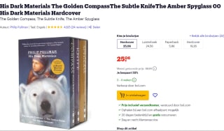 His Dark Materials 3-Book Hardcover Boxed Set voor €25,06 bij Bol.com