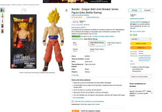 Goku Battle Damag Dragon Ball Limit Breaker Series 30cm por 15€