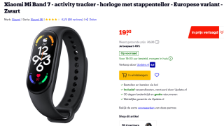 Xiaomi Smart Band 7 - Activiteitentracker voor €19,95 bij Bol