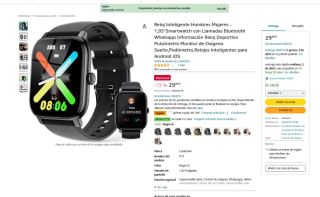 Reloj Inteligente 1,85" con Llamadas Bluetooth por 19,99€