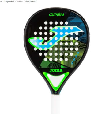 Joma Pala de pádel Open, Unisex Adulto por 29,95€