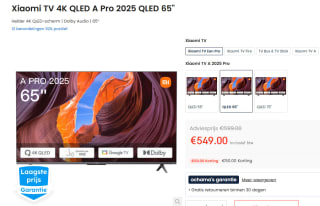 Xiaomi TV A PRO - 65 Inch - 4K QLED TV - 2025 voor €549 bij Ochama
