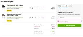 1+1 gratis op diverse eetkamerstoelen bij Leen Bakker