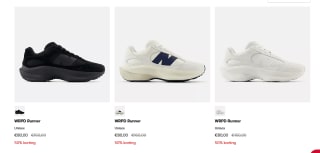 25% extra korting op de sale tot 50% korting bij New Balance