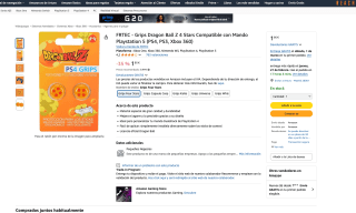 Grips Dragon Ball Z 4 Stars por solo 1,95€