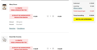 1 + 1 GRATIS op geselecteerde producten bij Body and Fit