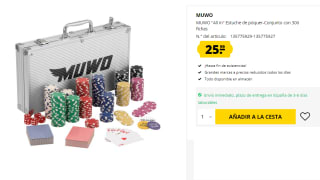 Estuche de Poker MUWO "All In" con 300 fichas por 25.99€