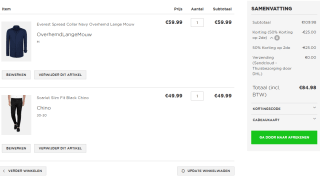 50% korting op elk 2e item bij Wam denim