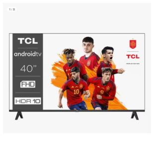 Televisor TCL 40S5400A 40" LED FullHD HDR10 Android TV por 210.37€ (Cuenta Nueva 198.37€)