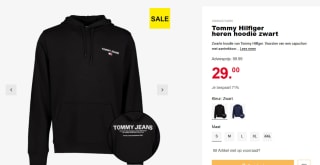 Tommy Hilfiger sweatshirt voor €29 bij Scapino