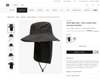 Gorro Billabont Big John safari por solo 23,99€