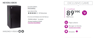 Neveras Xbox Serie X desde 49,99€