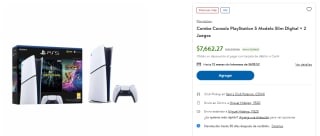 Combo PS5 Slim Digital + 2 Juegos en oferta en Sam's