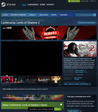 Jogo: Castlevania - Lords of Shadow 2 para PC no Steam - R$ 14,59