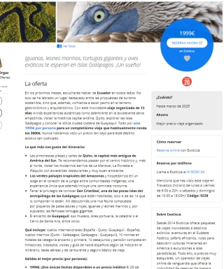 Ecuador: 12 días con Amazonas e islas Galápagos por 1999€ pxp
