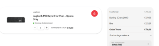 Logitech MX Keys S for Mac - Draadloos Toetsenbord voor €76 dmv code bij Amac