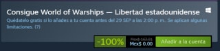 World of Warships Libertad Estadounidense DLC Gratis en Steam