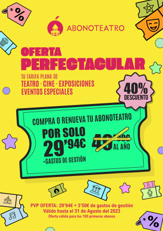 Tu Abonoteatro desde Travel Club con un 30% descuento