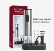 Abrebotellas eléctrico de acero inoxidable por 10,54€