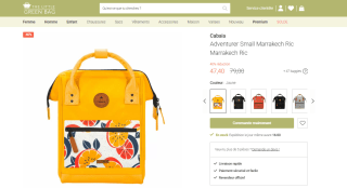Sac cabaia adventurer small Marrakech à 47,40€