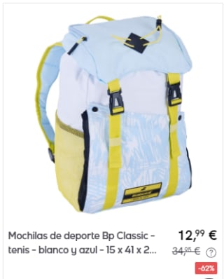 BABOLAT - Mochilas por 12,99€